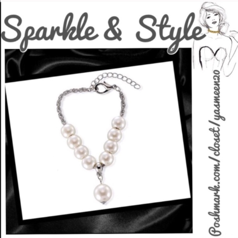 🌟❤️Silver and pearl bracelet ❤️